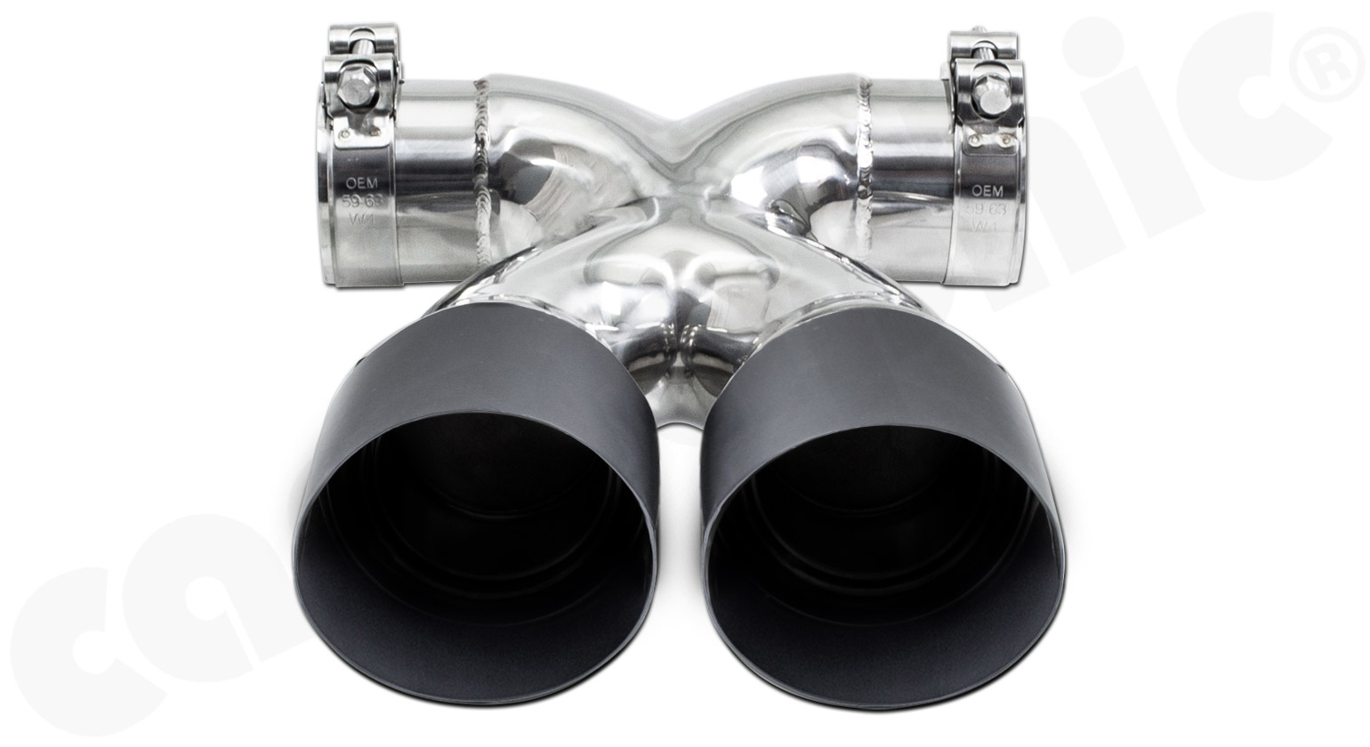 CARGRAPHIC Sport Doppel-Endrohr "X" für Porsche 718 Boxster / Cayman 2,0L 2,5L
