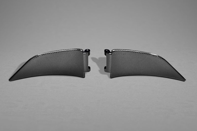 Capristo Carbon Lufteinlassklappen Front Ferrari 458 Vollcarbon glanz
