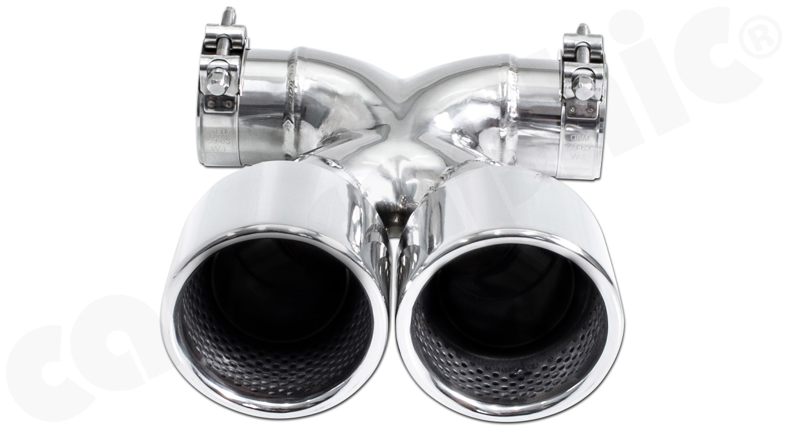 CARGRAPHIC Sport Doppel-Endrohr "X" für Porsche 718 Boxster / Cayman 2,0L 2,5L