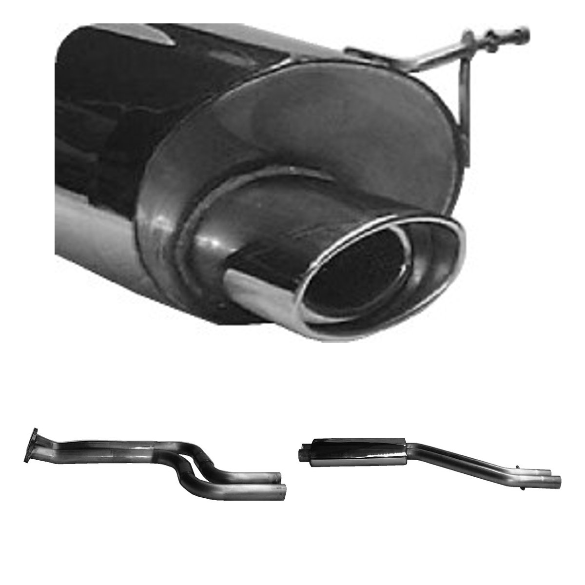 Bastuck Komplettanlage Single – BMW Z3 Z3 Roadster / Coupé 2,2l + 3,0l