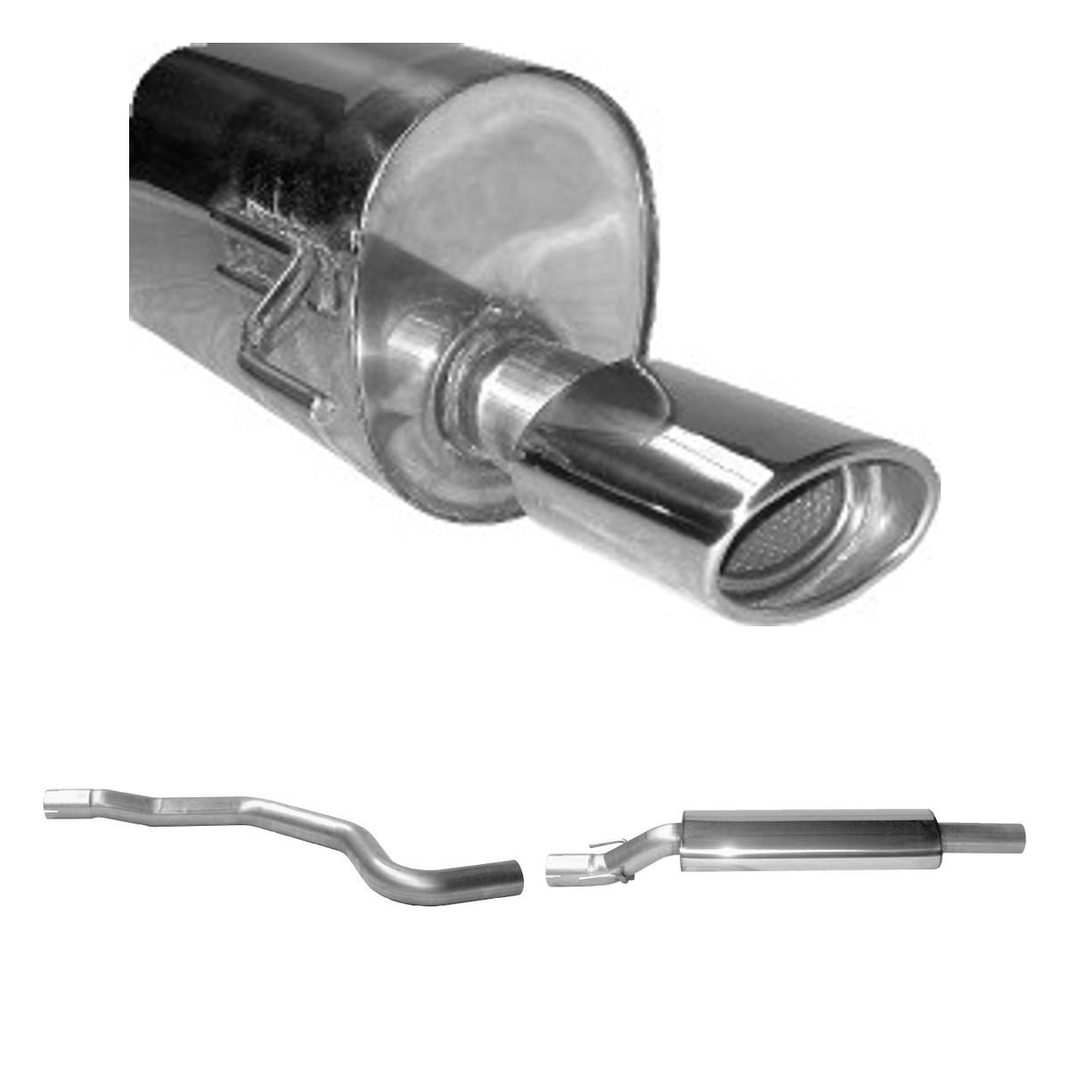 Bastuck Komplettanlage Single – Opel Corsa Corsa D