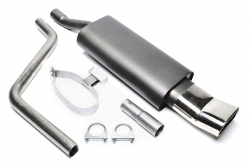 TA Technix Sportauspuff VW Polo 86C – hochgezogen, oval, EG