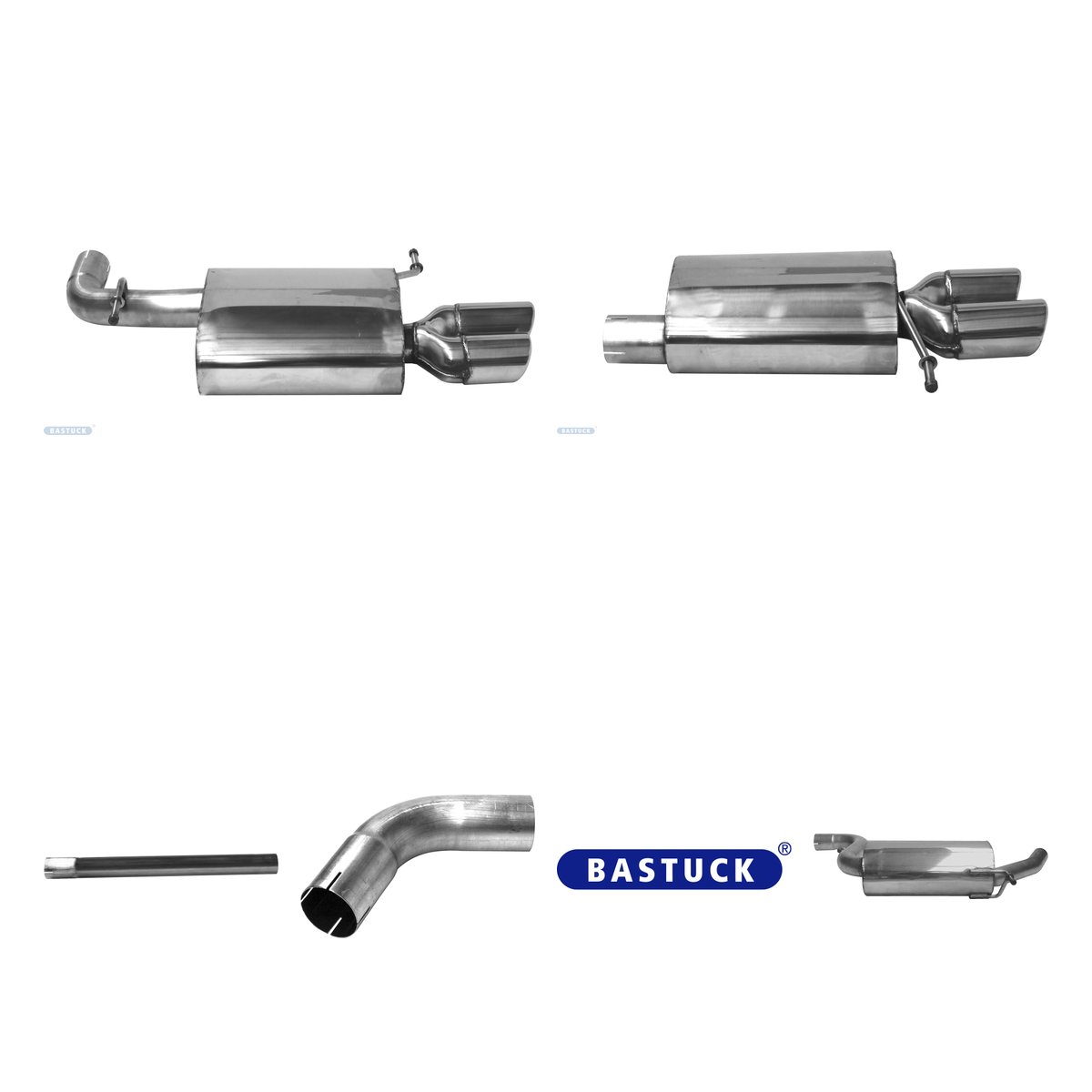 Bastuck Komplettanlage Quattro – Seat Leon 5F Leon 5F ST Cupra 2.0l