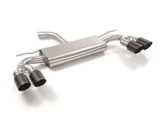 Sportauspuff Audi A3 1.5 TSI 8V Sportback 2x90mm Carbon Shot ECE | Ragazzon