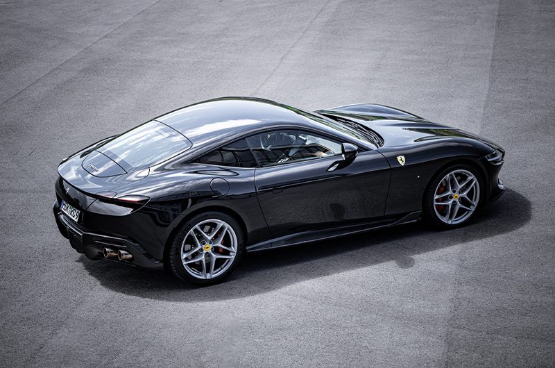 Capristo Seitenschweller Ferrari Roma große Finne Carbon