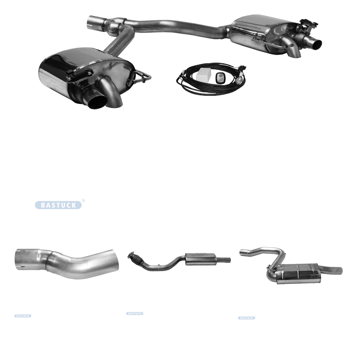 Bastuck Komplettanlage Quattro – Audi A4 B9 / A5 F5 TFSI A4 B9 / A5 F5 TFSI Facelift Frontantrieb ab 10/2019 (Modelljahr 2020)