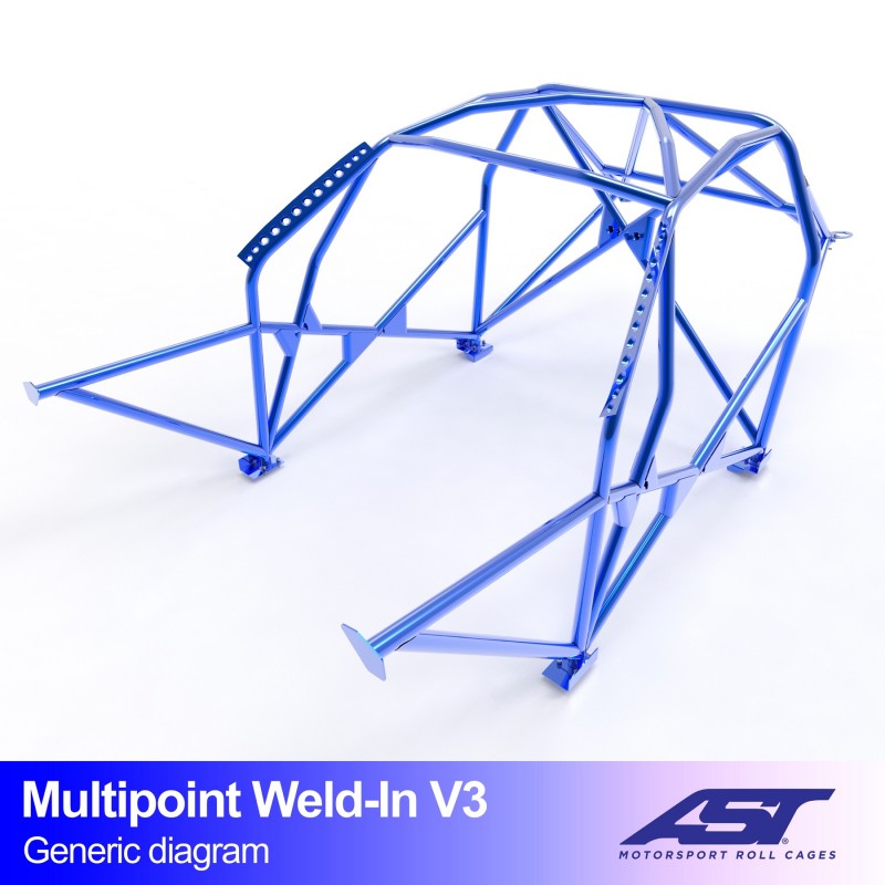 Kafig  NISSAN Silvia (PS13) 2-door Coupe MULTIPOINT WELD IN V3
