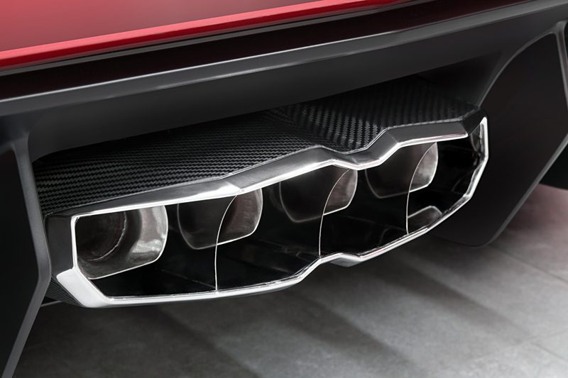 Capristo Carbon-/Edelstahlblende Lamborghini Aventador LP700