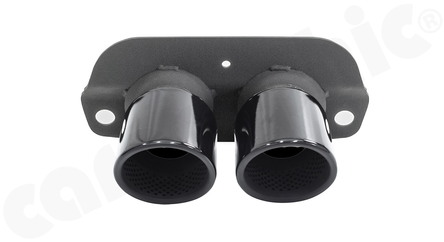 Cargraphic Endrohre Porsche 992 GT3 2x100mm eingerollt Glanz-Schwarz