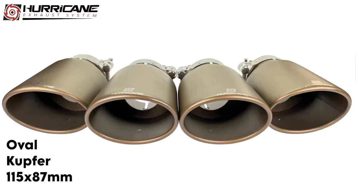 4-flutig Oval Kupfer (115x87mm)