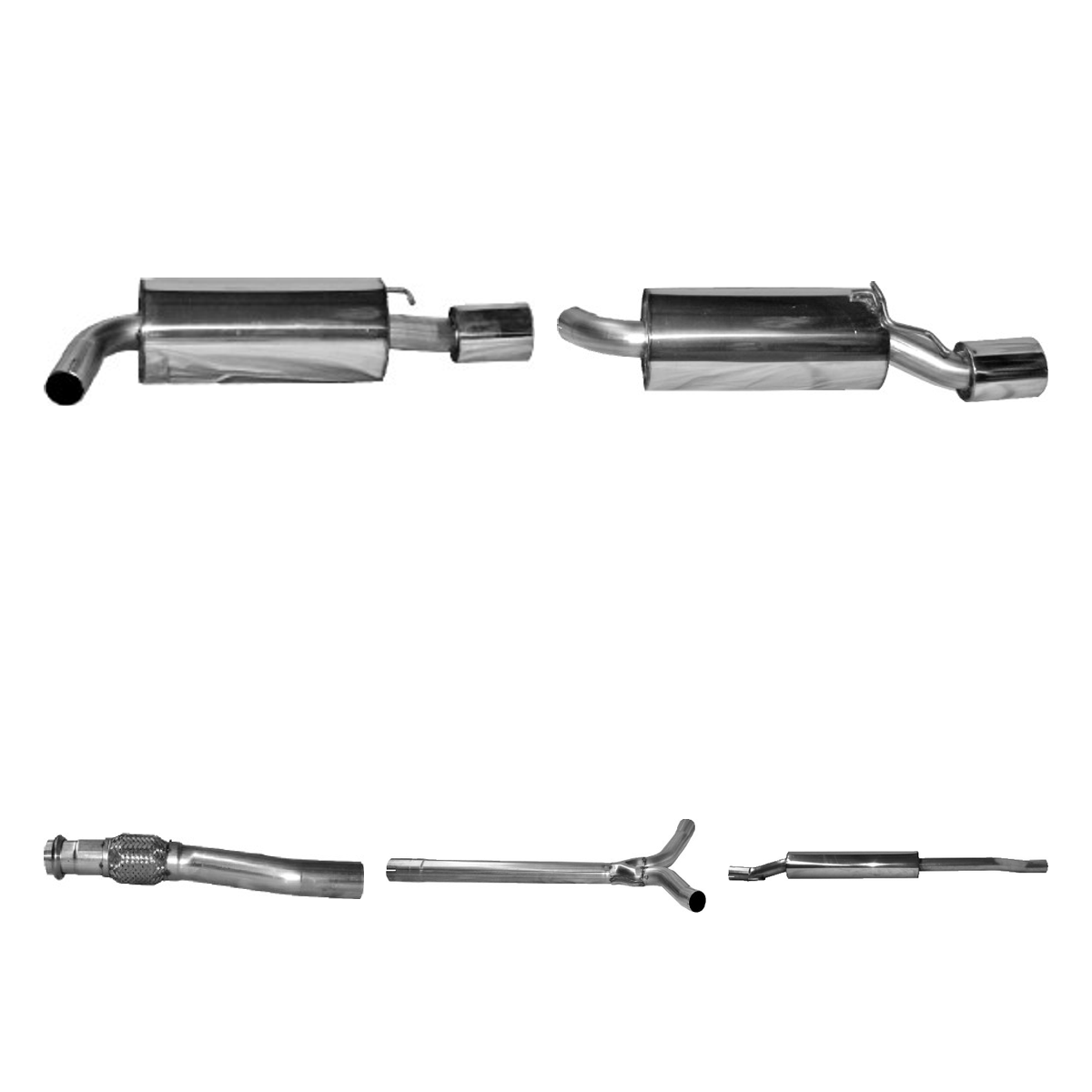 Bastuck Komplettanlage Twin – BMW Mini R56 Mini R56 Cooper S Clubman