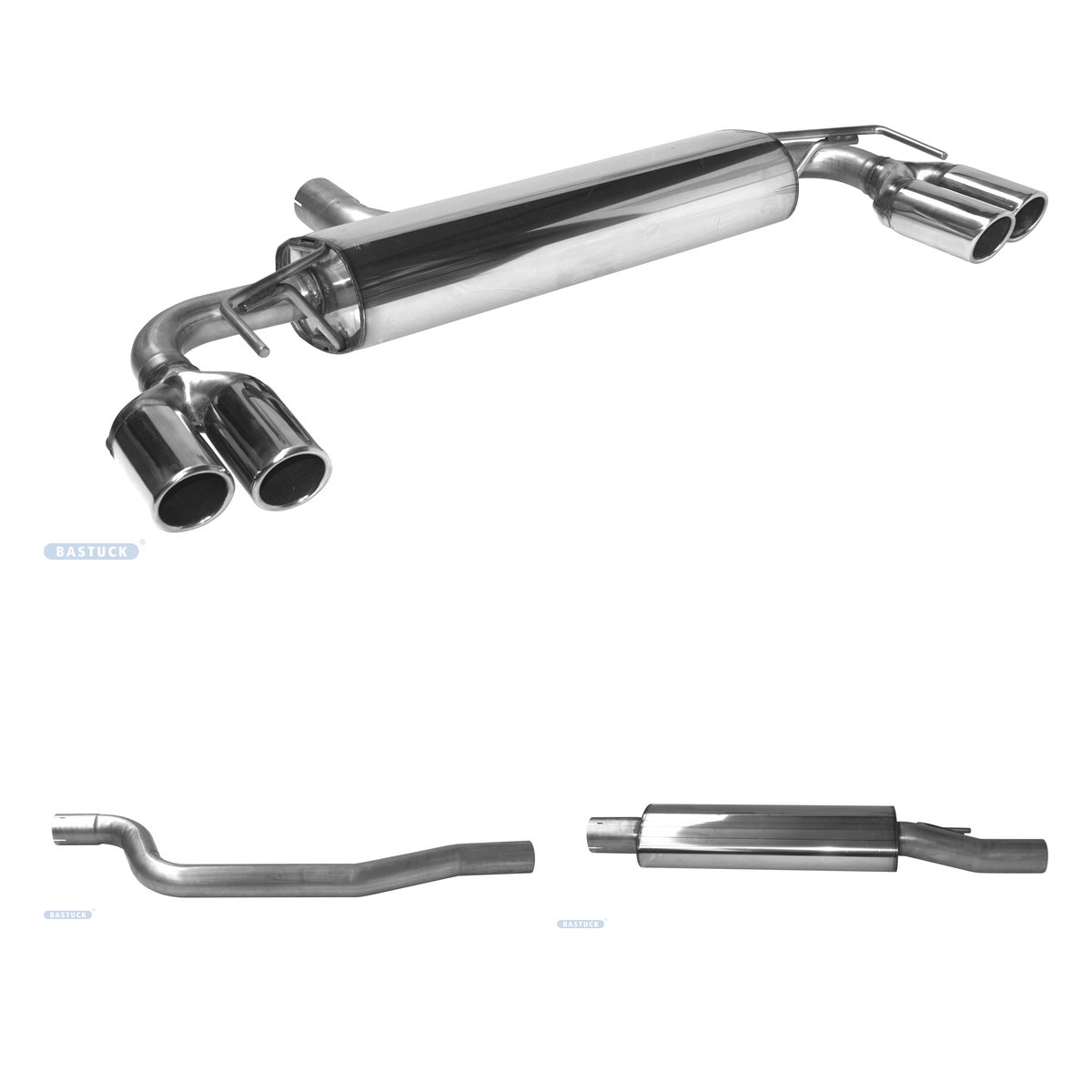 Bastuck Komplettanlage Quattro – Opel Astra K Astra K 1.4l