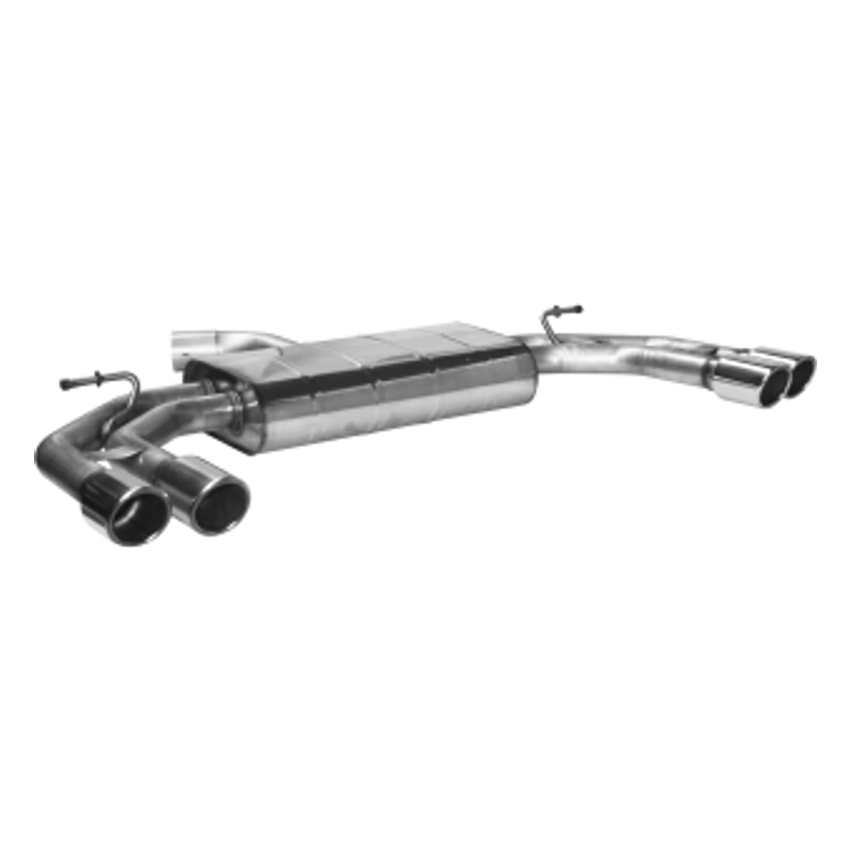 Bastuck Endschalldämpfer Quattro – Audi A3 8V / S3 8V A3 8V 1.4l TSI (außer CPTA/Otto, CZEA/Otto)