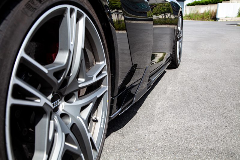Capristo Carbon Seitenfinnen Set Audi R8 Facelift Vollcarbon mattlackiert