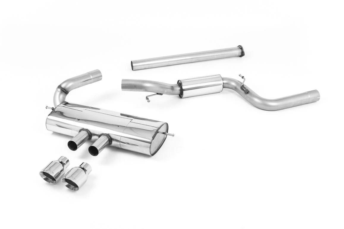 Milltek Sport Auspuffanlage passend für Ford Focus Mk3 ST 2.0 teilgedämpft (semi-resonated) - polierte Endrohre
