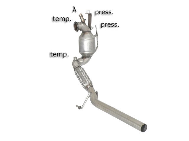 Downpipe + DPF-Ersatzrohr Set Audi A1 1.6 TDI 8X | Ragazzon