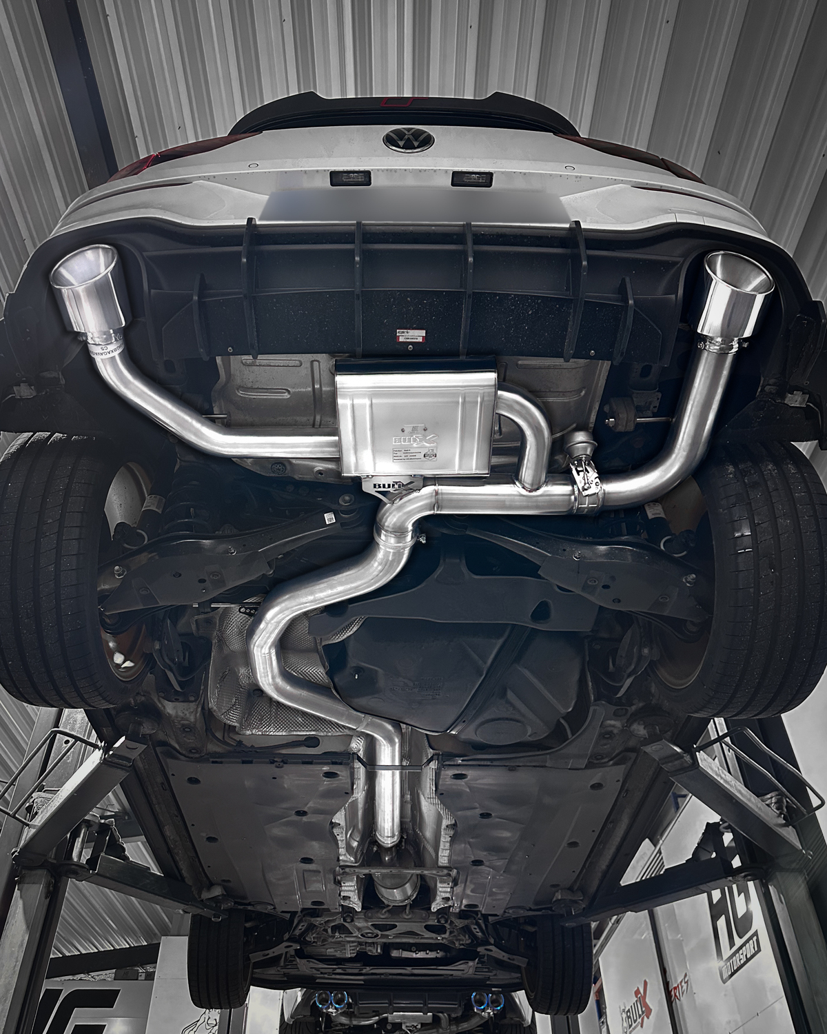 EGO-X Klappen-Abgasanlage VW Golf 8 GTI / Clubsport / ED 45 / ED 50 3,5" / 89mm - Golf 8 GTI Clubsport / ED 45 / ED 50
