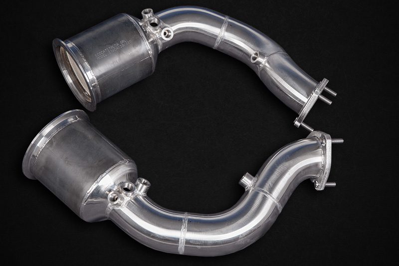 Capristo Downpipes 250 Zellen Audi RS Q8 Motorsport Sportkatalysatoren