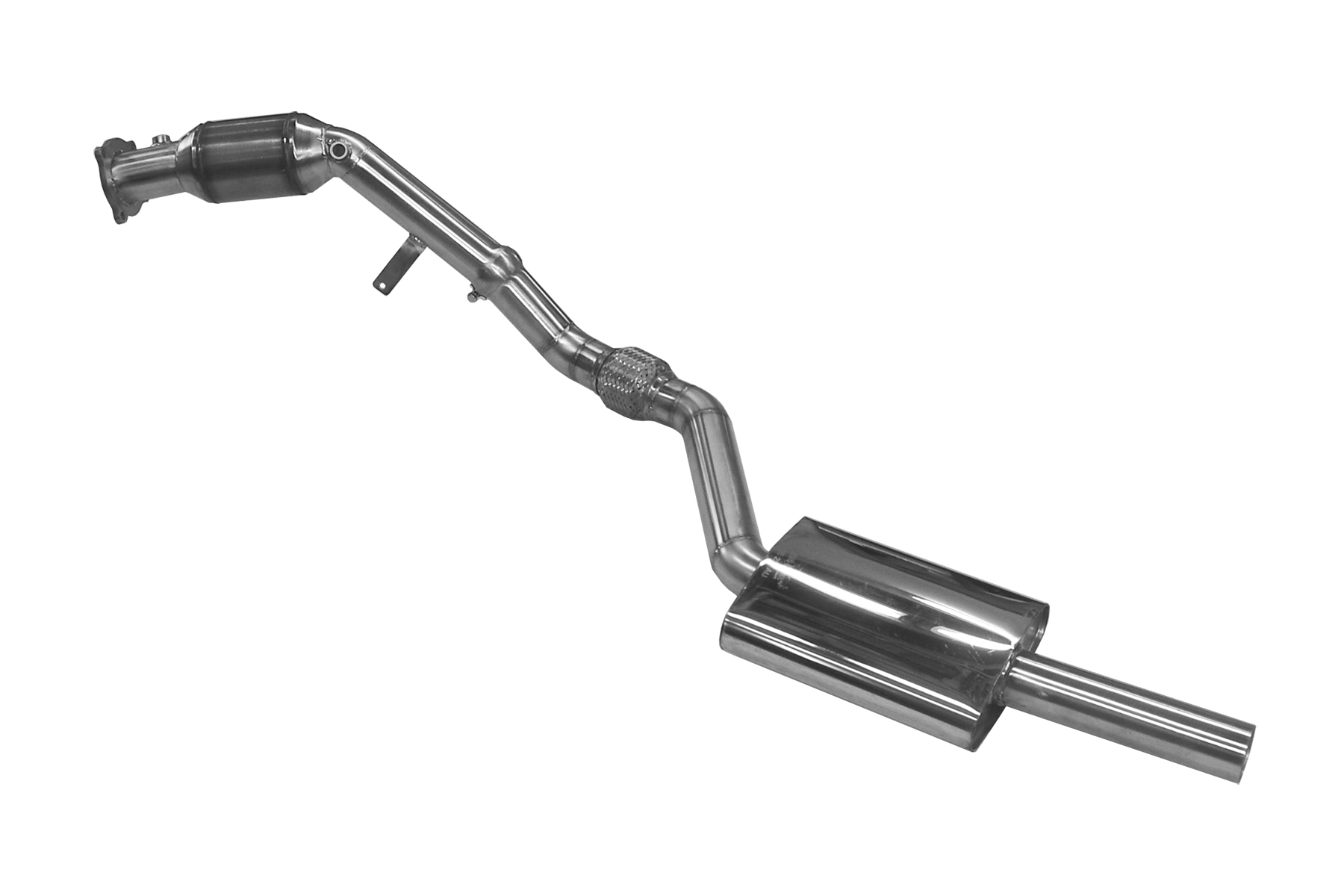 BN-Pipes Downpipe Audi A4 B8 200-Zellen-Sportkat Edelstahl 76mm