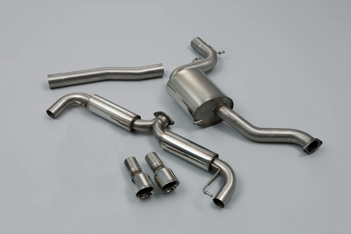 Milltek Sport Auspuffanlage passend für Volkswagen Golf Mk6 GTI 2.0 TSI für OEM-Downpipe - polierte Endrohre