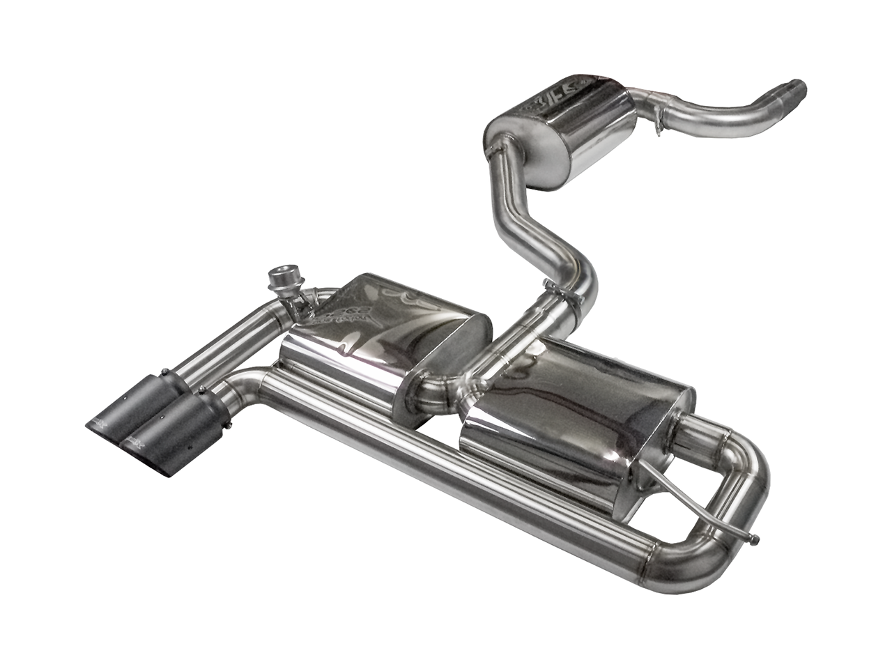 EGO-X Abgasanlage 3" linksseitig Seat Leon 5F 1.8 TSI 180PS (mit ECE*)