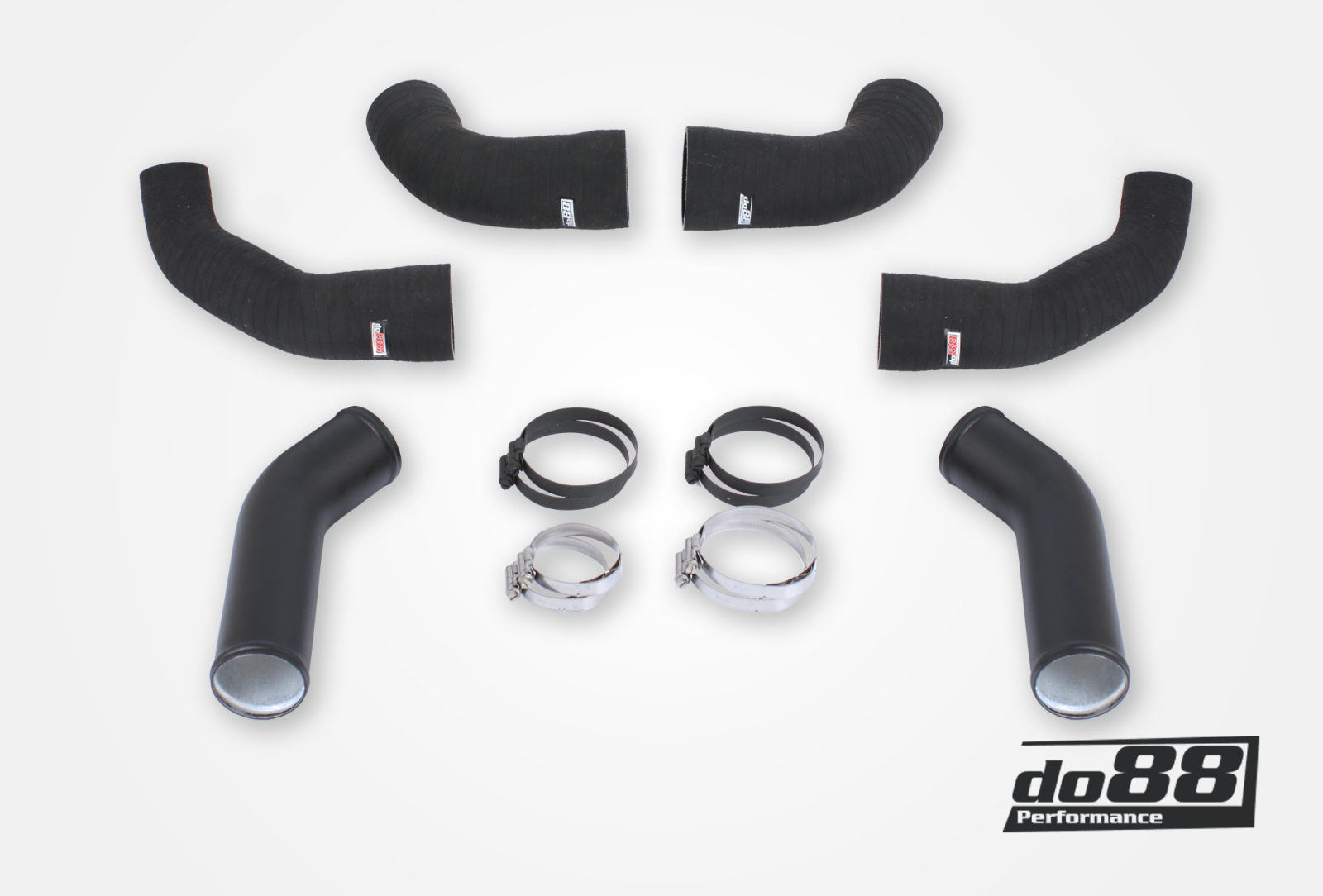 do88 Druckrohr-Set Aluminium Porsche 911 992 Turbo Carrera S GTS 63mm