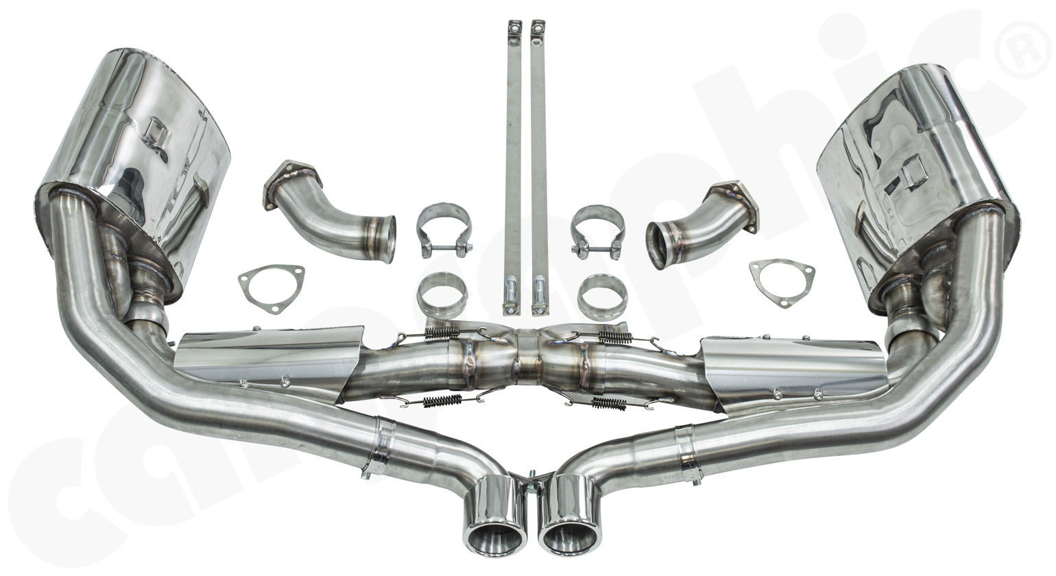 Cargraphic Abgasanlage Porsche 993 Bischoff X-Kat Super Sound