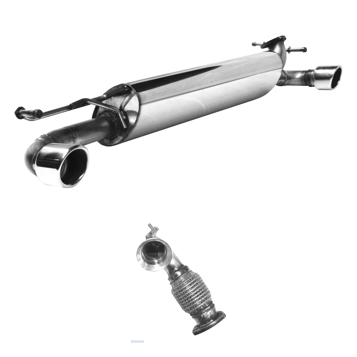 Bastuck Endschalldämpfer Twin – Smart Fortwo / Forfour 453 (ab. Bj. 2014) Fortwo / Forfour 453