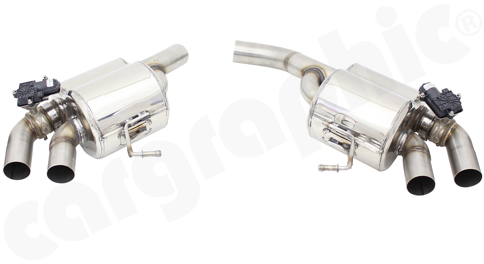Cargraphic Endschalldämpfer Porsche 95B Macan 2,0l R4 Abgasklappen Sound/Super Sound