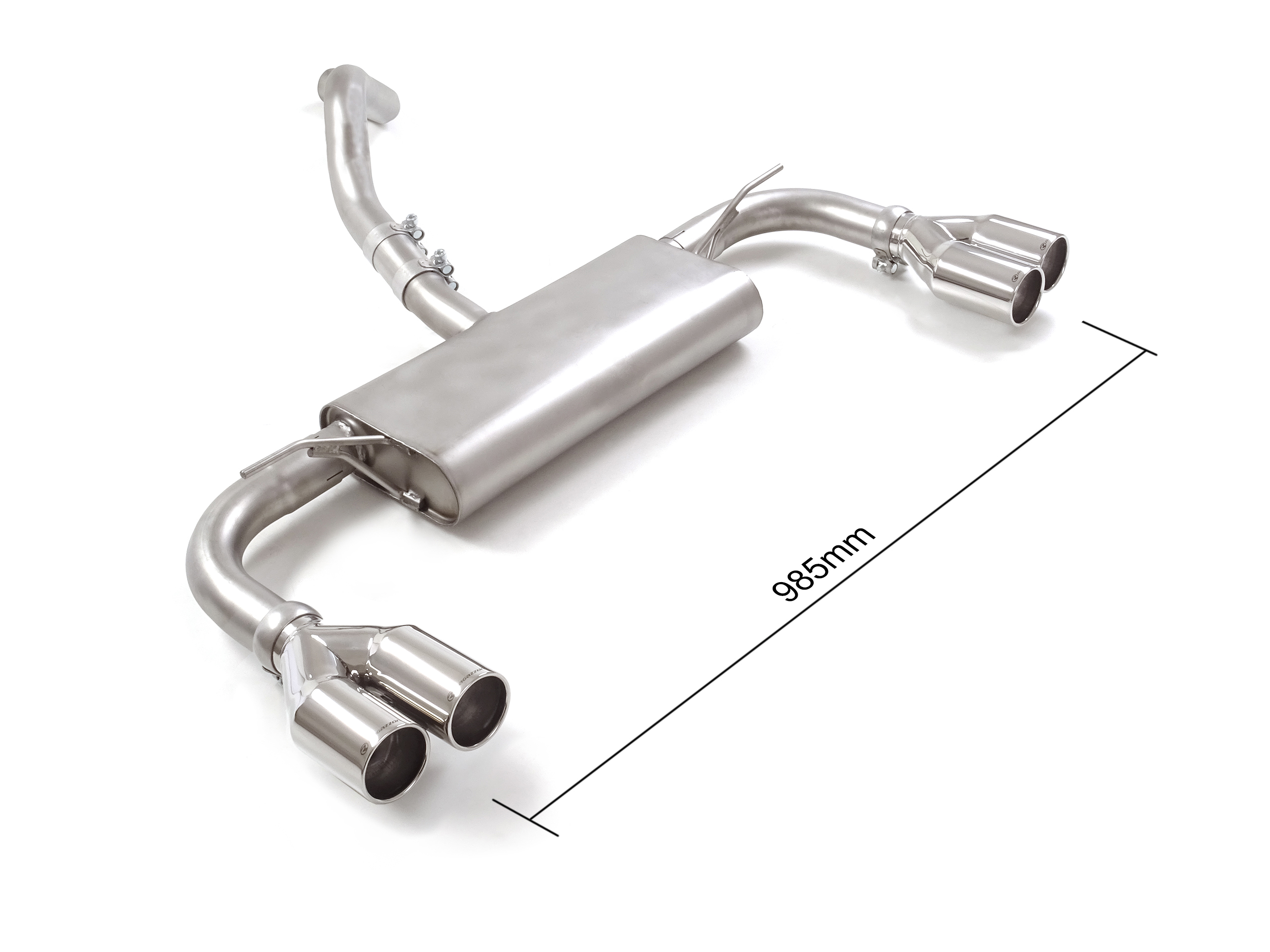 Sportauspuff Ford Focus 4 1.0 Ecoboost 2x80mm ECE | Ragazzon