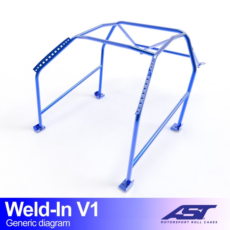 Arco de Seguridad FORD Fiesta (Mk4) 3-door Hatchback WELD IN V1