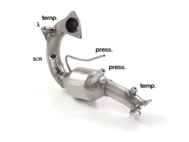 Downpipe + DPF-Ersatzrohr Set Audi Q5 3.0 TDI 8R | Ragazzon