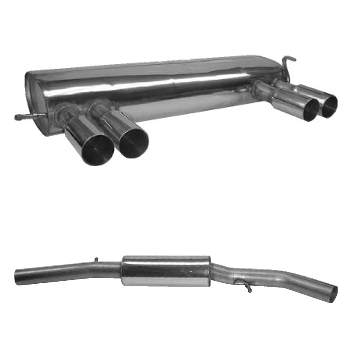 Bastuck Komplettanlage Quattro – Audi TT TT 8N Quattro inkl. 3.2l V6