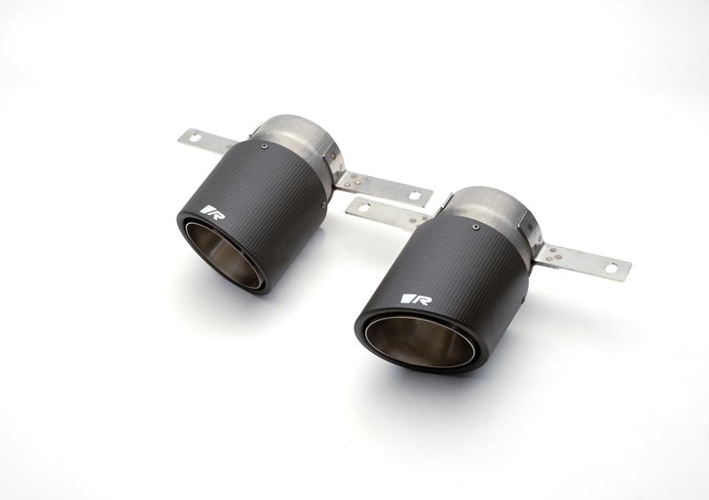 REMUS Endrohr-Set Carbon-Endrohr 102mm schräg mit einstellbarem Kugelanschluss
