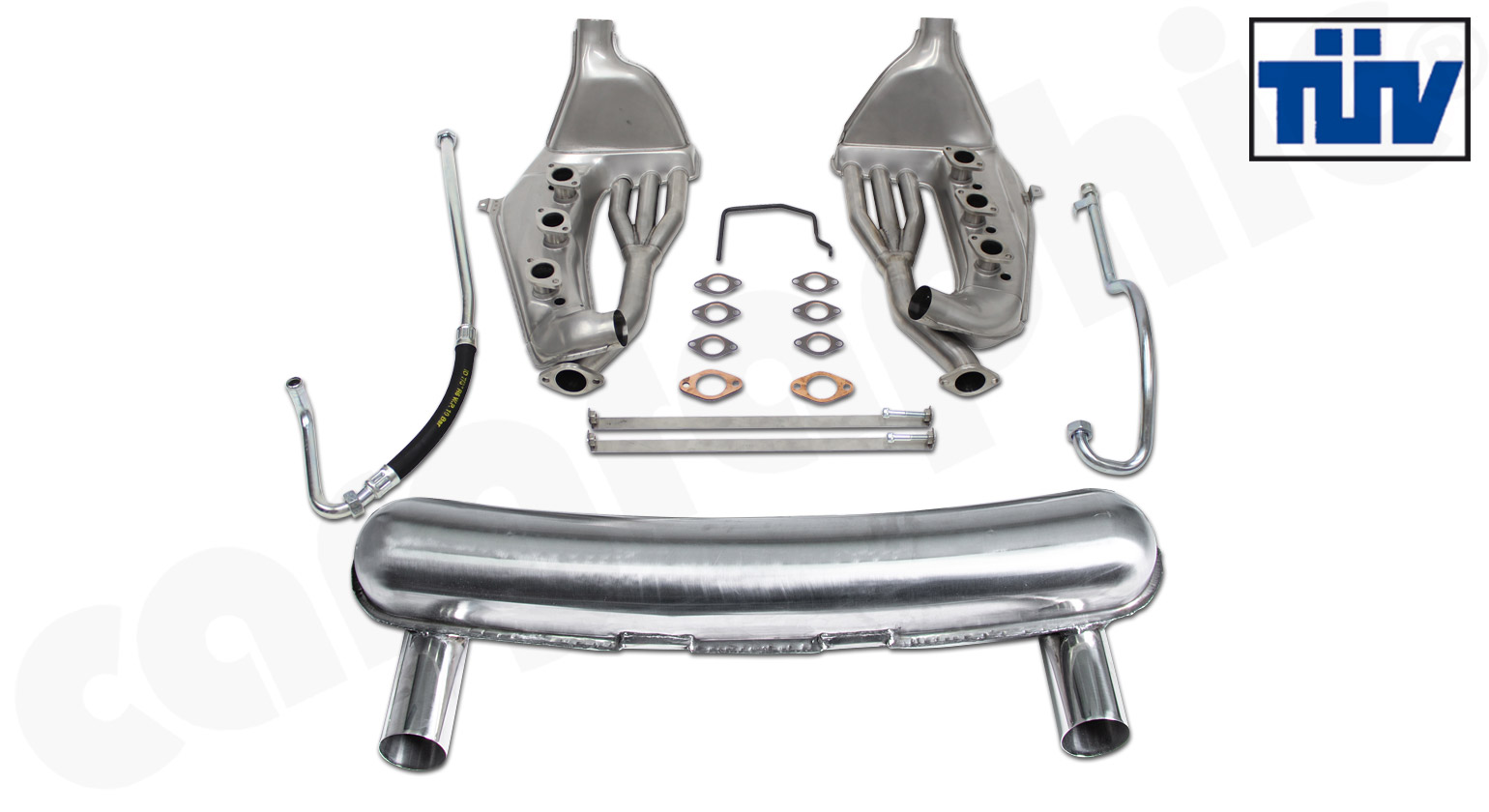 CARGRAPHIC Sport Abgasanlage für Porsche 911 G-Modell 2,7l 3,0l SC ST-Look