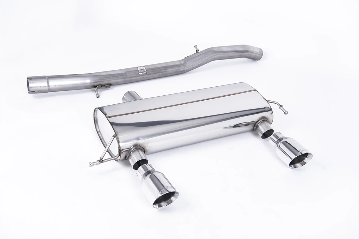 Milltek Auspuffanlage passend für Audi TT 180 / 225 quattro 3-Zoll - ungedämpft - polierte Endrohre