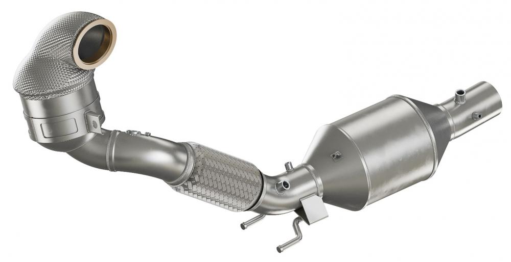 HJS Downpipe ECE 80/76mm 200 cpsi Golf 7 GTI TCR Audi TT III