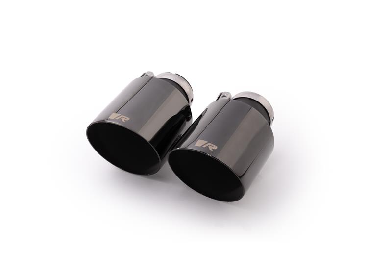 115mm schräg, lasergraviert, Black Chrome