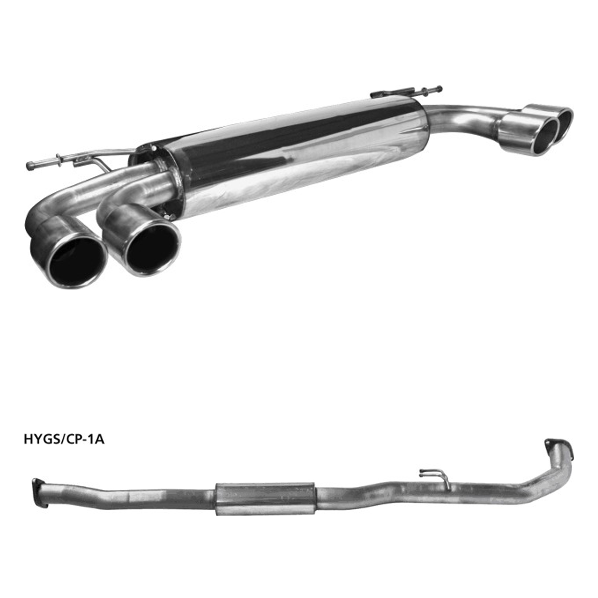 Bastuck Komplettanlage Quattro – Hyundai Genesis Coupé Genesis Coupé 2.0l Turbo