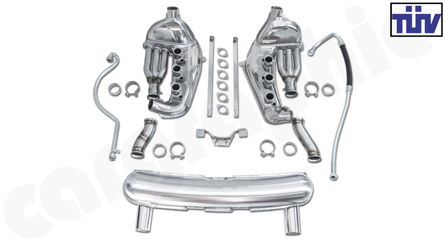 Cargraphic Abgasanlage Porsche 911 G-Modell 1-/2-flutig ohne Katalysator
