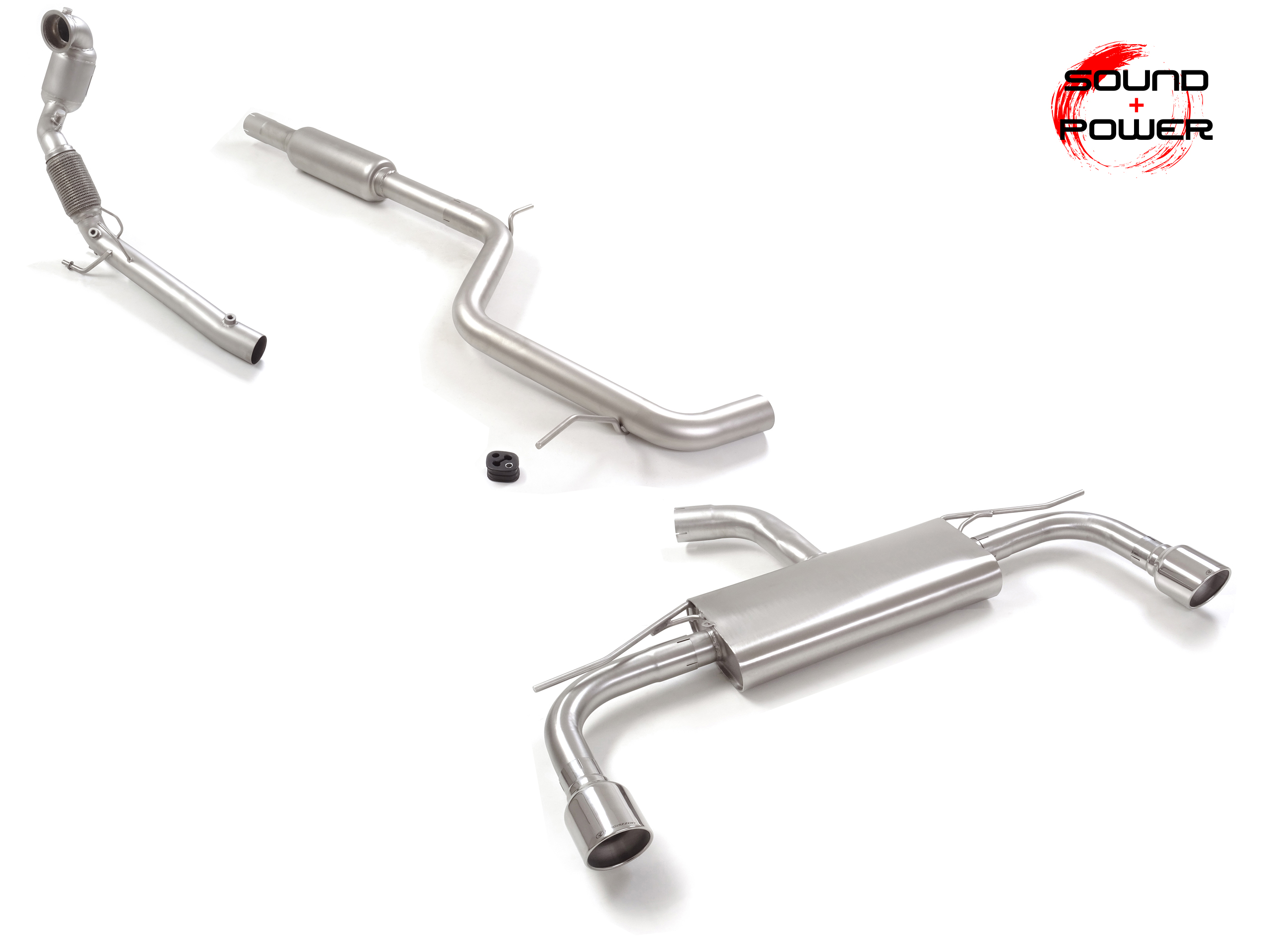 Downpipe + OPF-Ersatzrohr Set Golf 8 GTI 2x102mm | Ragazzon
