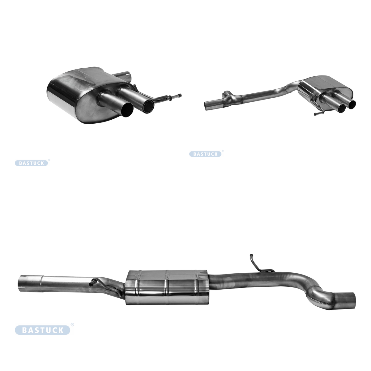 Bastuck Komplettanlage Quattro – Volkswagen Passat B8 Passat B8 TSI 4Motion (ab Baujahr 2015)