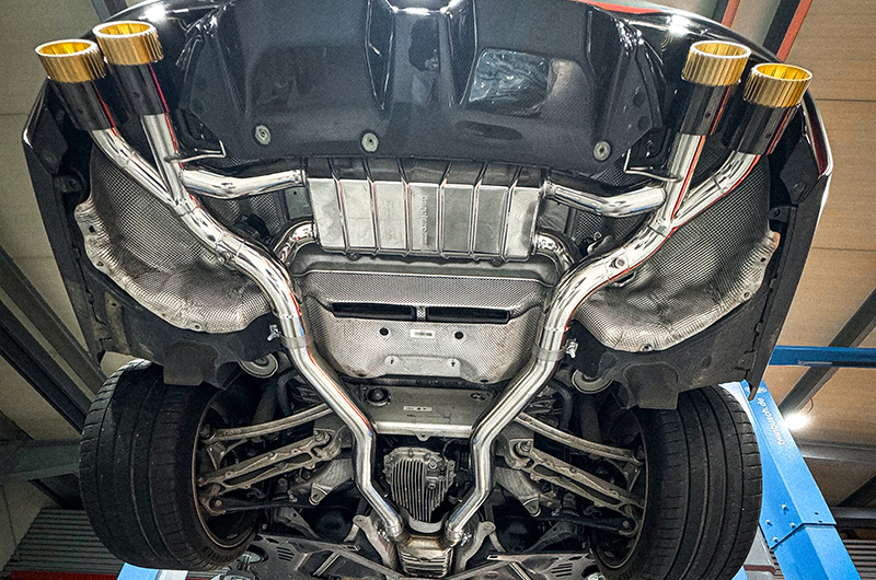 Capristo Sportauspuff BMW M5 CS F90 OEM-Aktuatoren OPF-Ersatz 200 Zellen MSD-Ersatz Motorsport