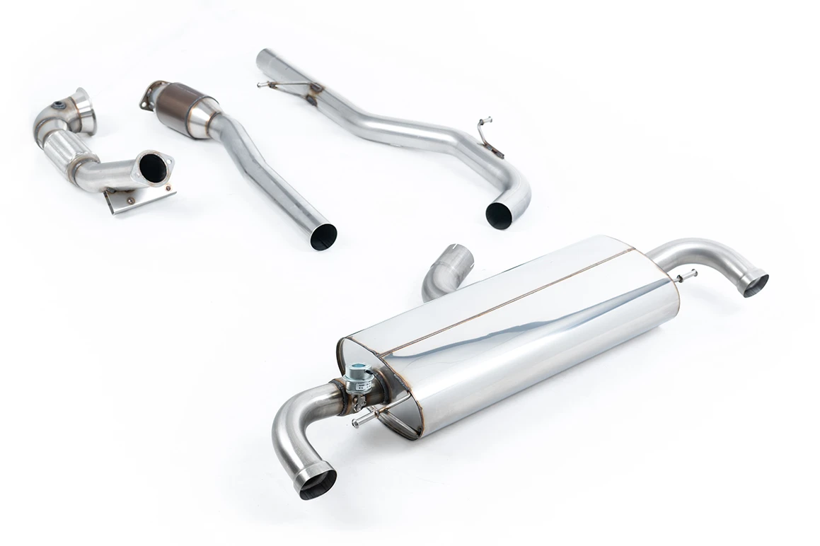 Milltek Klappen Auspuffanlage passend für Audi TT Mk2 TT RS 2.5 TFSI quattro mit High-Flow-Sportkatalysator