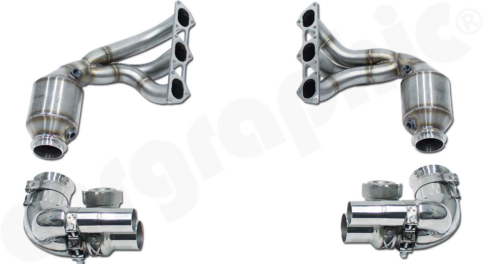 CARGRAPHIC Sportabgassystem Kit 6 für Porsche 991.2 GT3 / GT3 RS