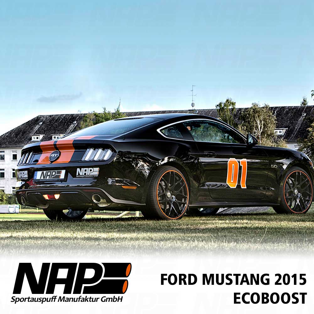 NAP Klappenauspuff passend für Ford Mustang 2015 EcoBoost