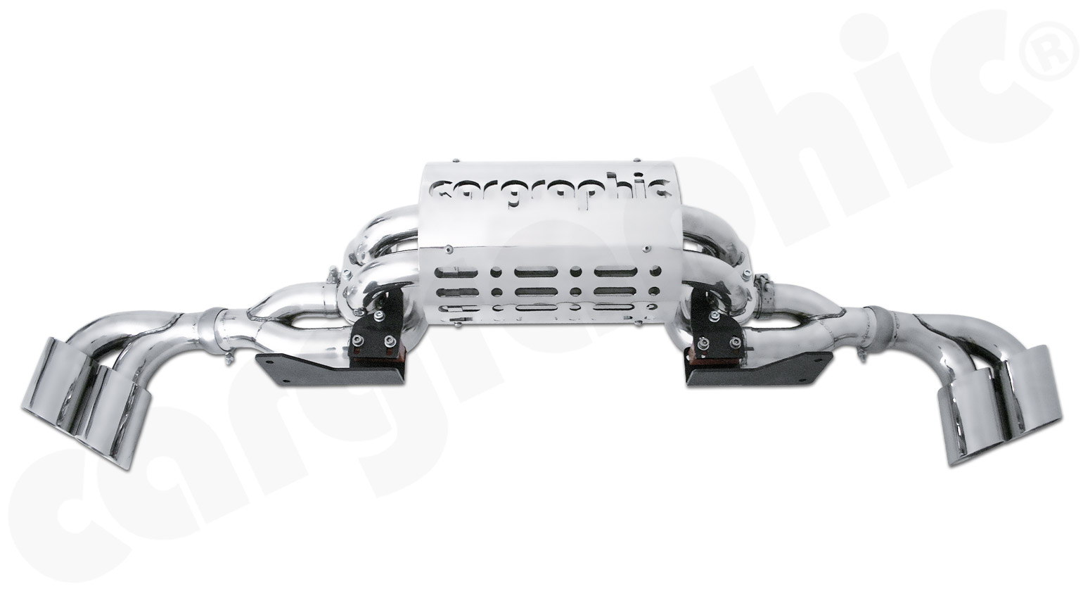 Cargraphic Endschalldämpfer Ferrari F430 4x89mm Super Sound Export High Tone