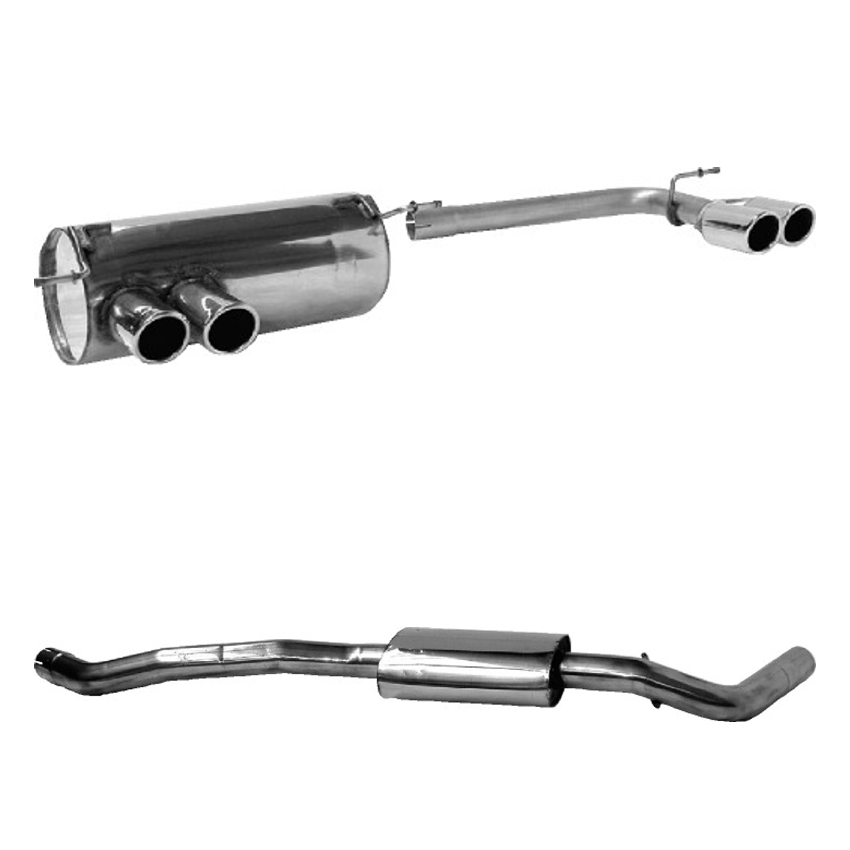 Bastuck Komplettanlage Quattro – BMW 1er E81 / 1er E87 116i / 118i / 120i bis Bj. 02/2007