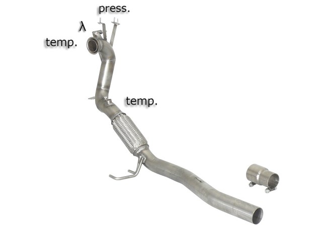 Downpipe + DPF-Ersatzrohr Set Audi A3 1.6 TDI 8P | Ragazzon