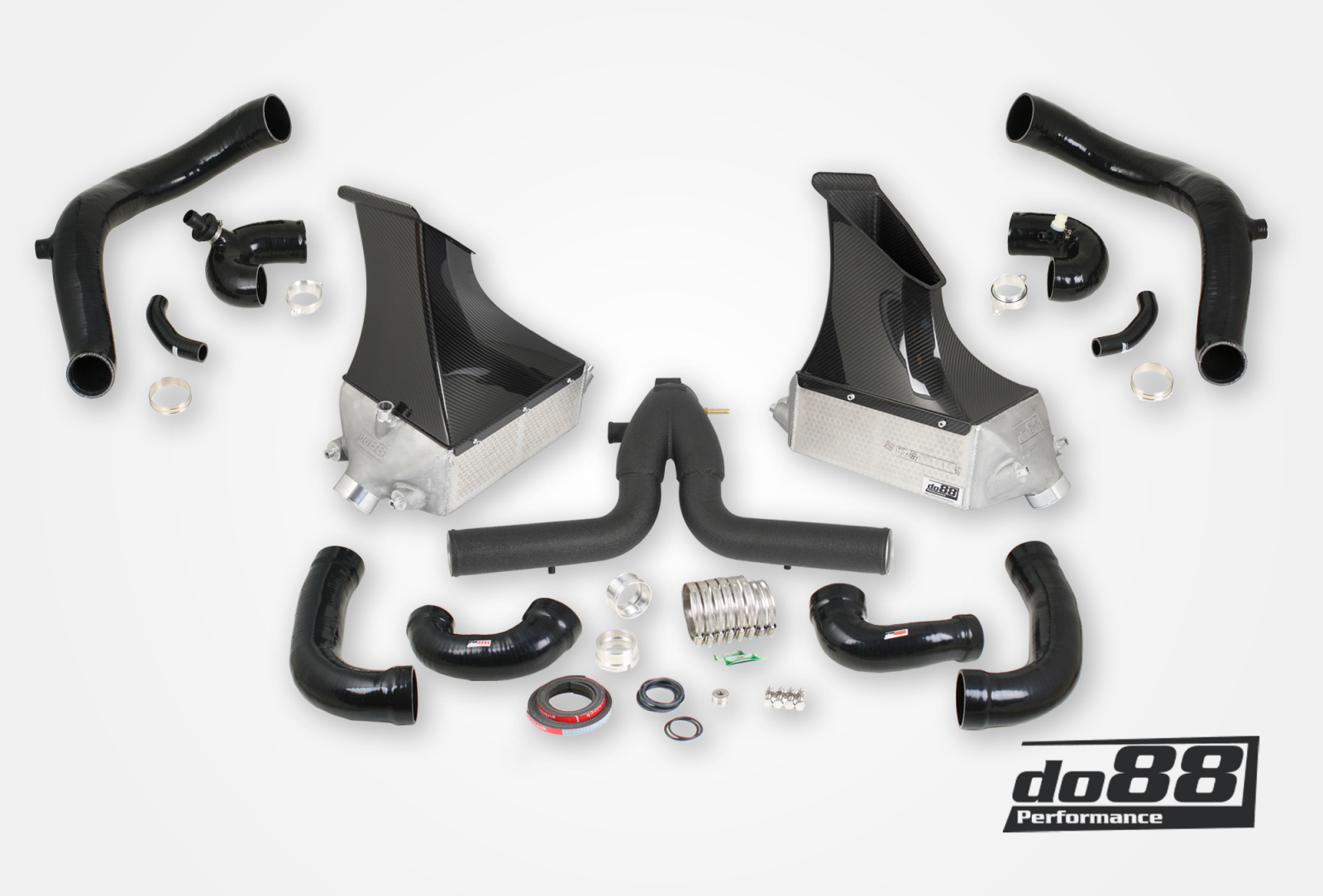 do88 BigPack MERA Ladeluftkühler & Y-Rohr Porsche 911 991.2 Turbo
